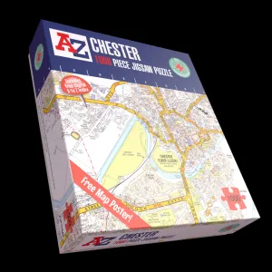 A to Z Map of  Chester 1000 Piece Jigsaw