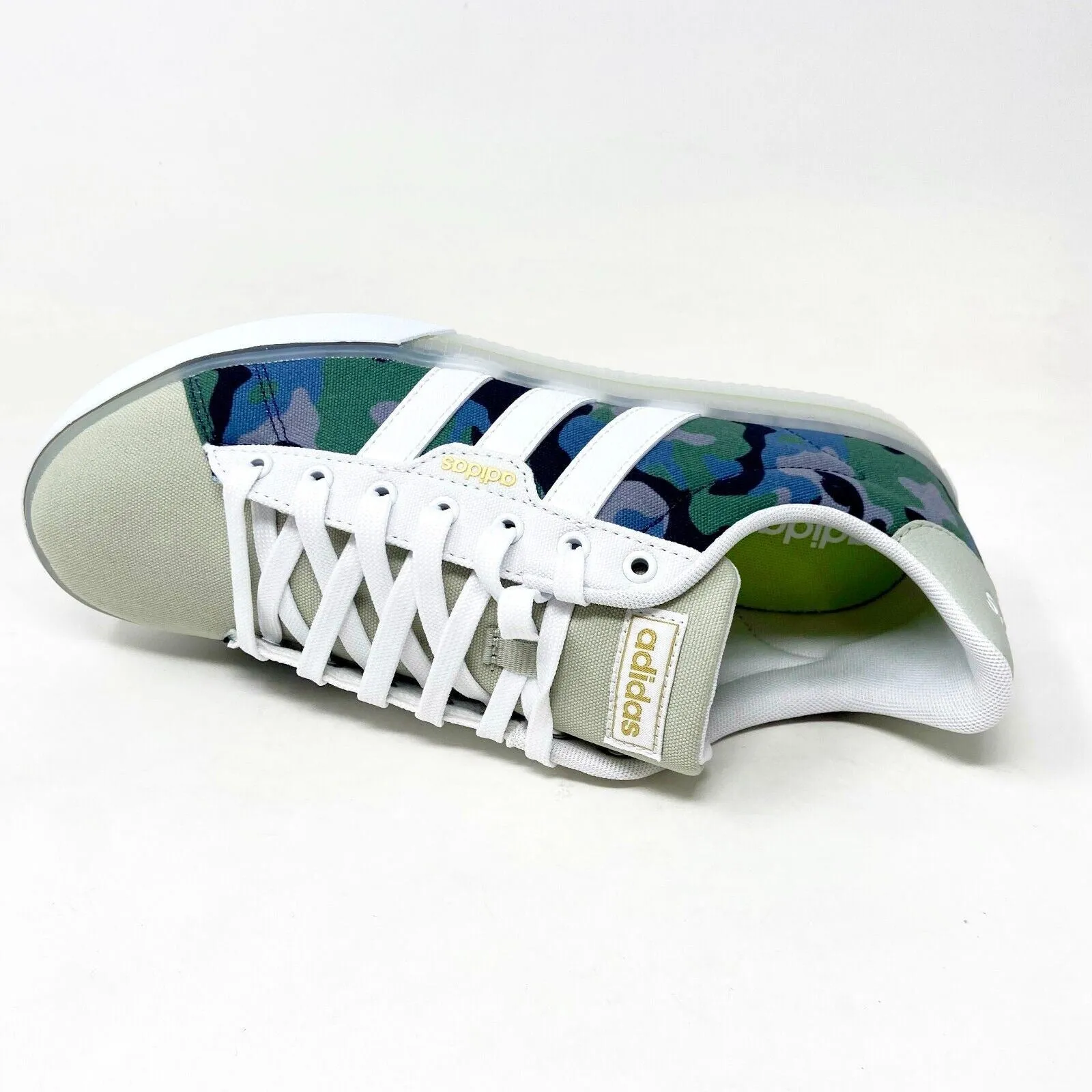 Adidas Daily 3.0 Cloud White Halo Green Mens Skateboard Shoes GY9670