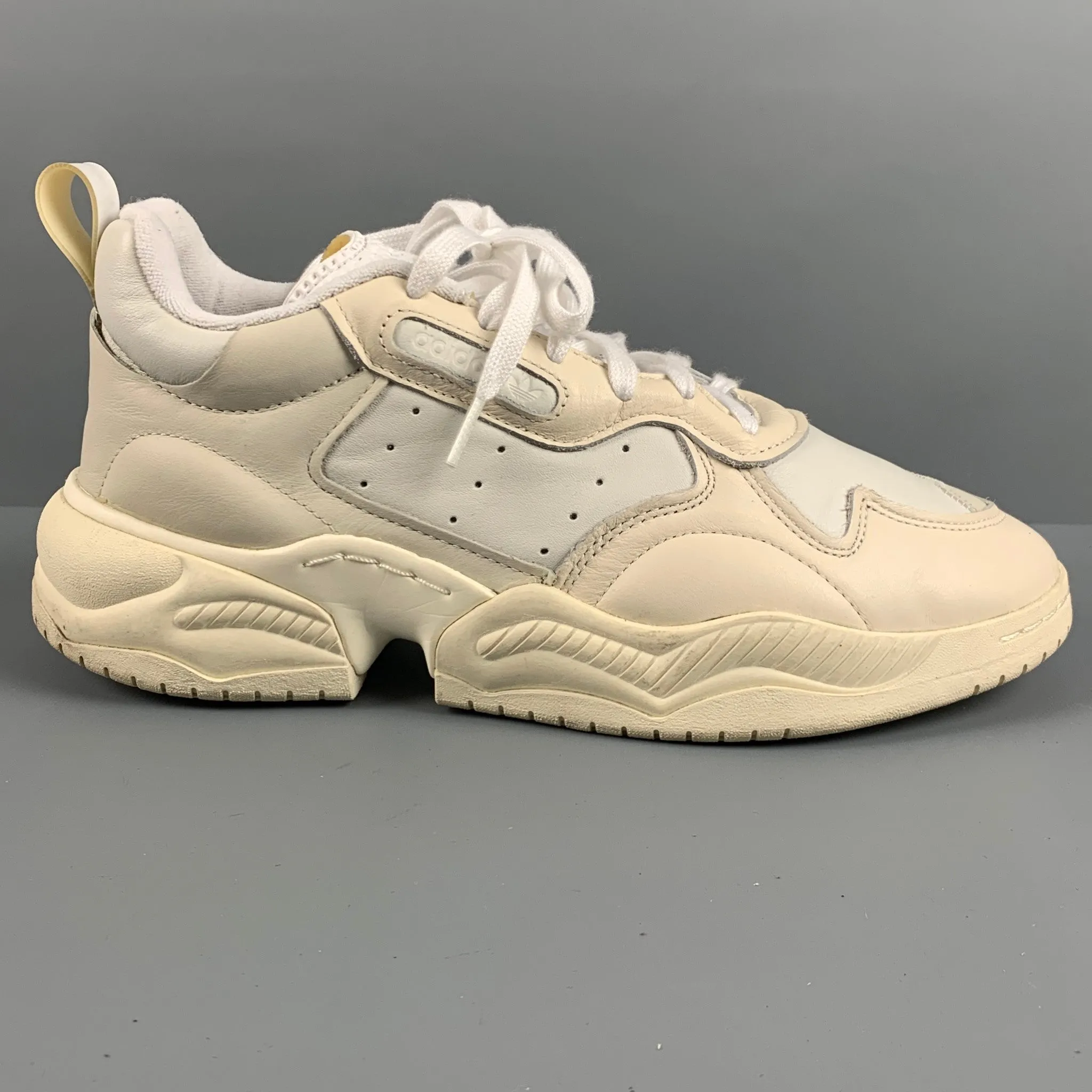 ADIDAS Supercourt RX Size 10 Cloud White Leather Athletic EE6328 Sneakers