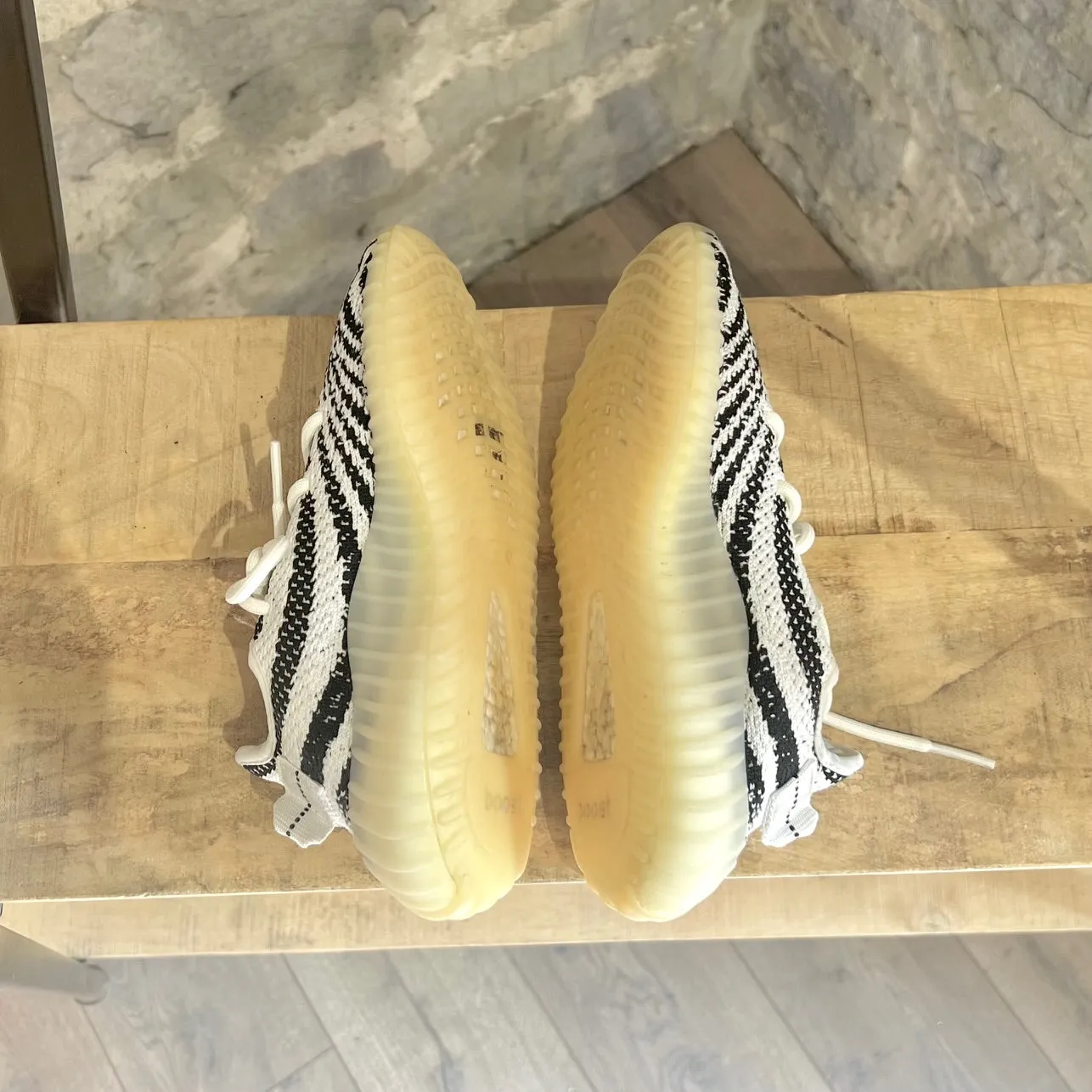 Adidas Yeezy 350 Boost Zebra Sneakers