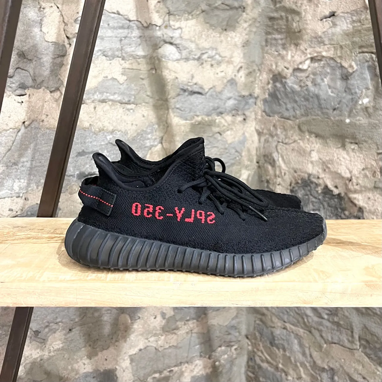 Adidas YEEZY 350 V2 Black Red Sneakers