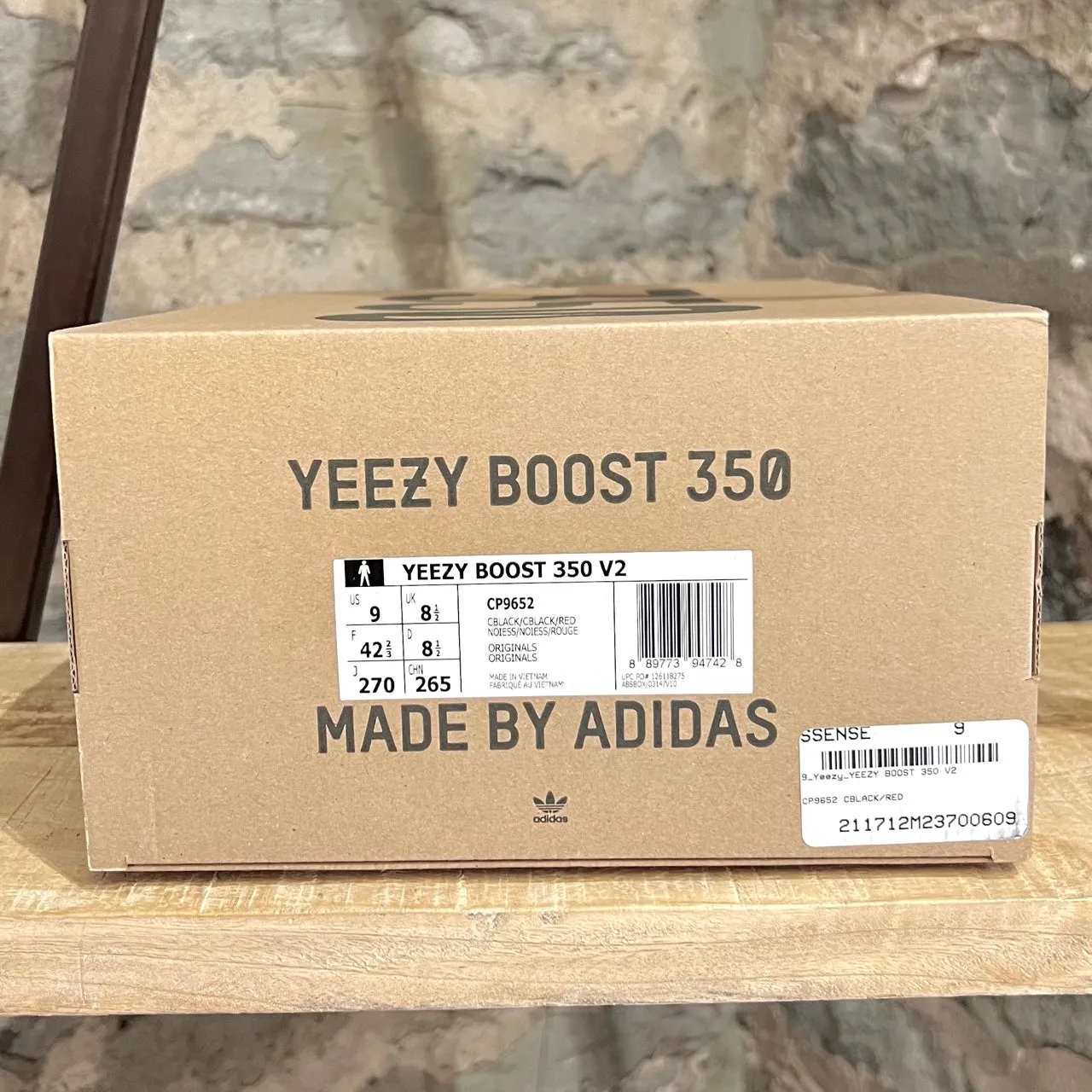 Adidas YEEZY 350 V2 Black Red Sneakers