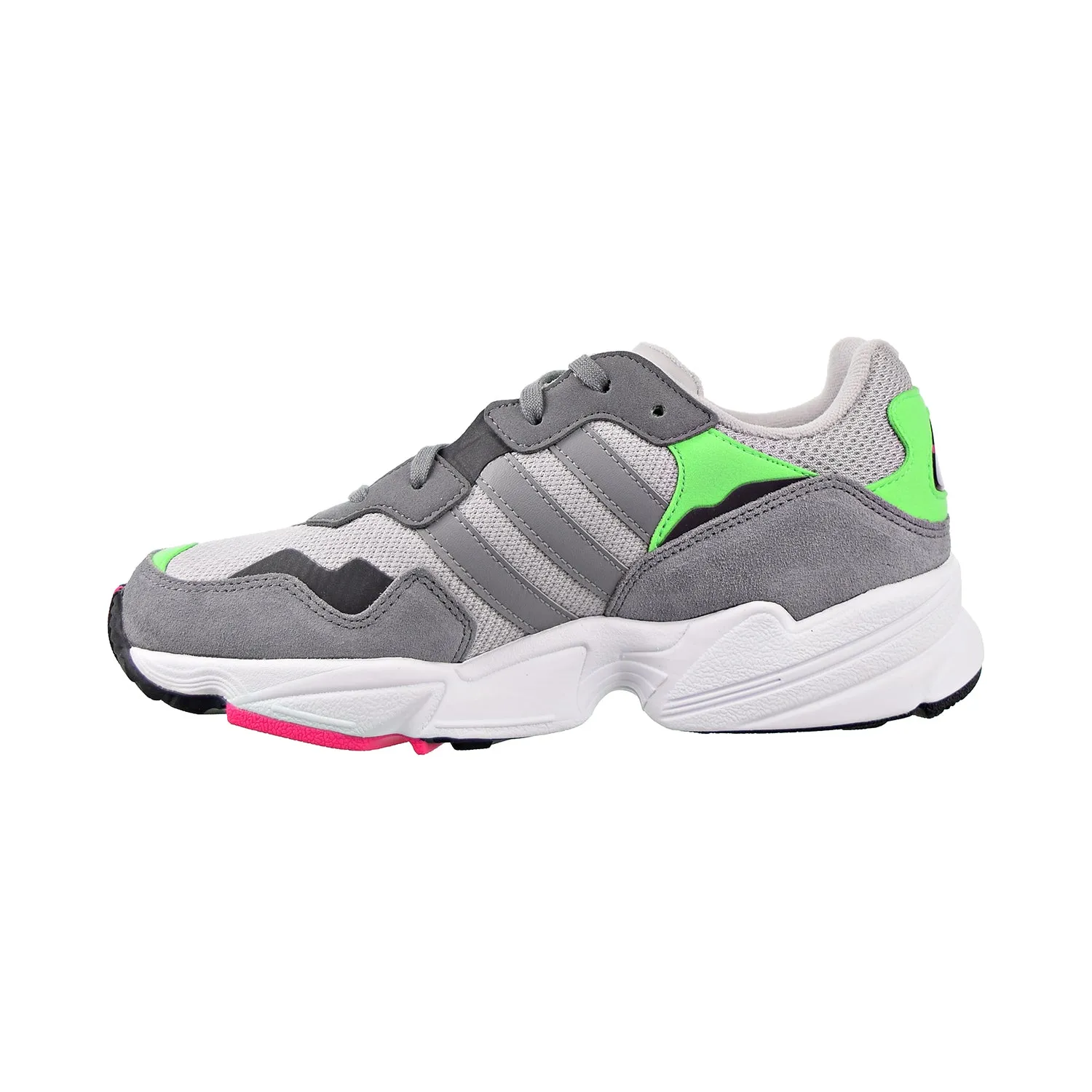 Adidas Yung-96 Big Kids Shoes Grey Two/Grey Three/Shock Pink