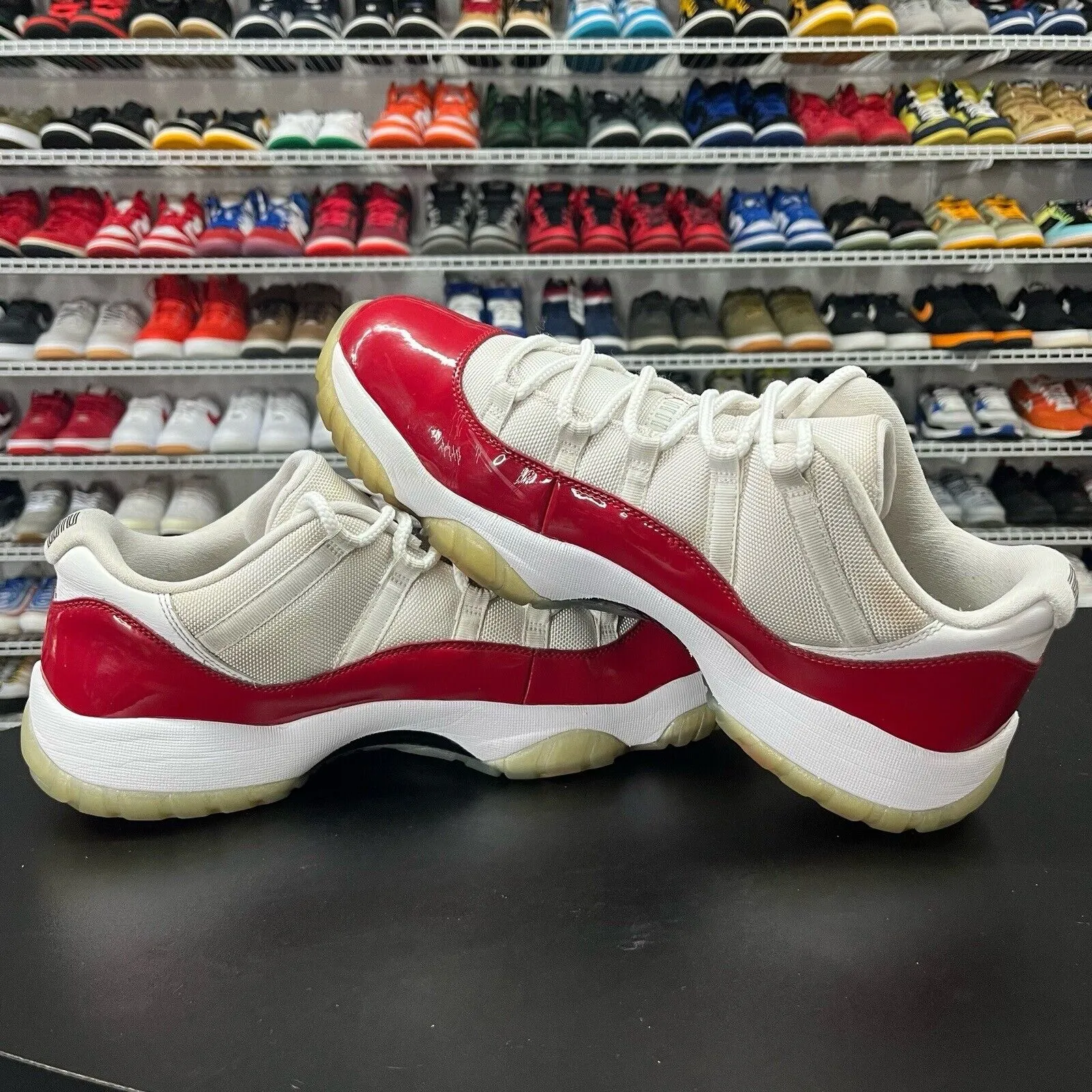 Air Jordan XI 11 Low 2001 Varsity Red 136053 161 Men's Size 14 Missing Insoles