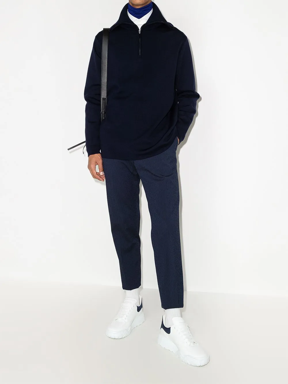 ALEXANDER MCQUEEN Court Low-Top Sneakers White