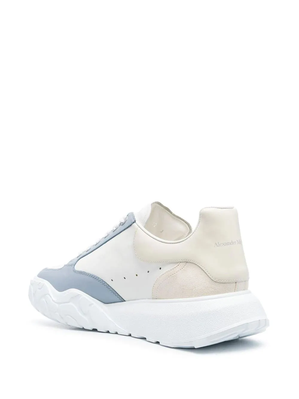 ALEXANDER MCQUEEN Court Sneakers White/Vanilla/Blue