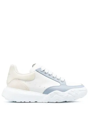 ALEXANDER MCQUEEN Court Sneakers White/Vanilla/Blue