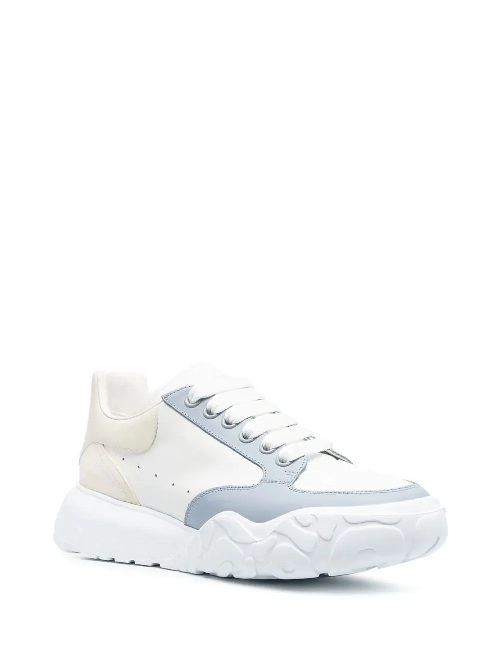 ALEXANDER MCQUEEN Court Sneakers White/Vanilla/Blue