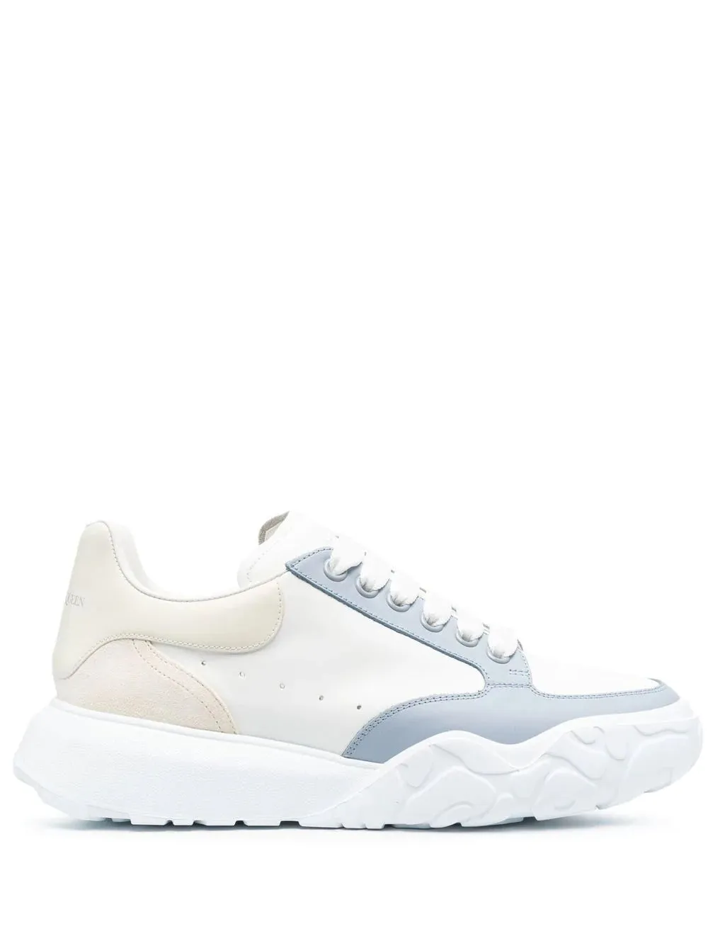 ALEXANDER MCQUEEN Court Sneakers White/Vanilla/Blue