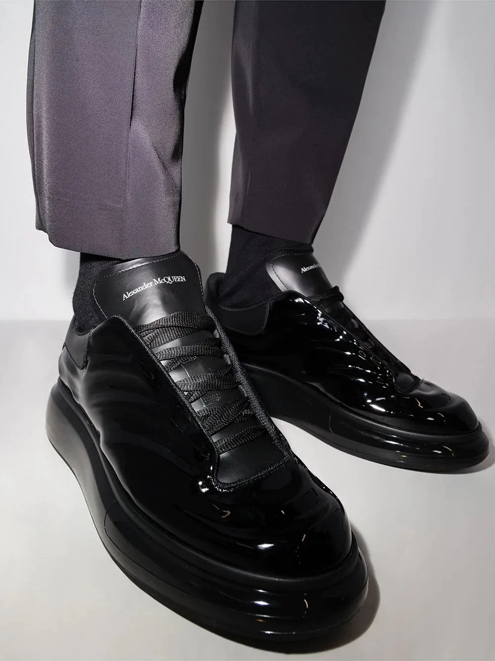 ALEXANDER MCQUEEN Fabric Upper And Rub Blk/Fume