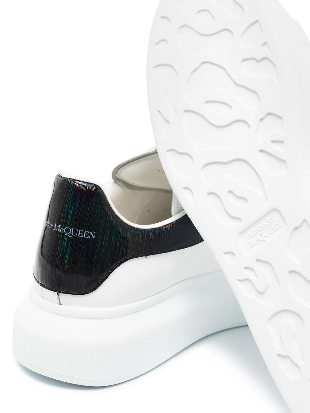 ALEXANDER MCQUEEN Iridescent Oversized Sneakers White