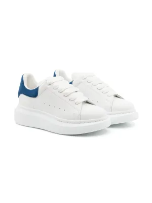 ALEXANDER MCQUEEN KIDS Molly Low-Top  Oversized Sneakers Paris White Blue
