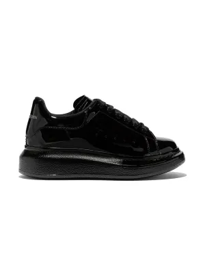 ALEXANDER MCQUEEN KIDS Oversized Sole Sneakers Gloss Black