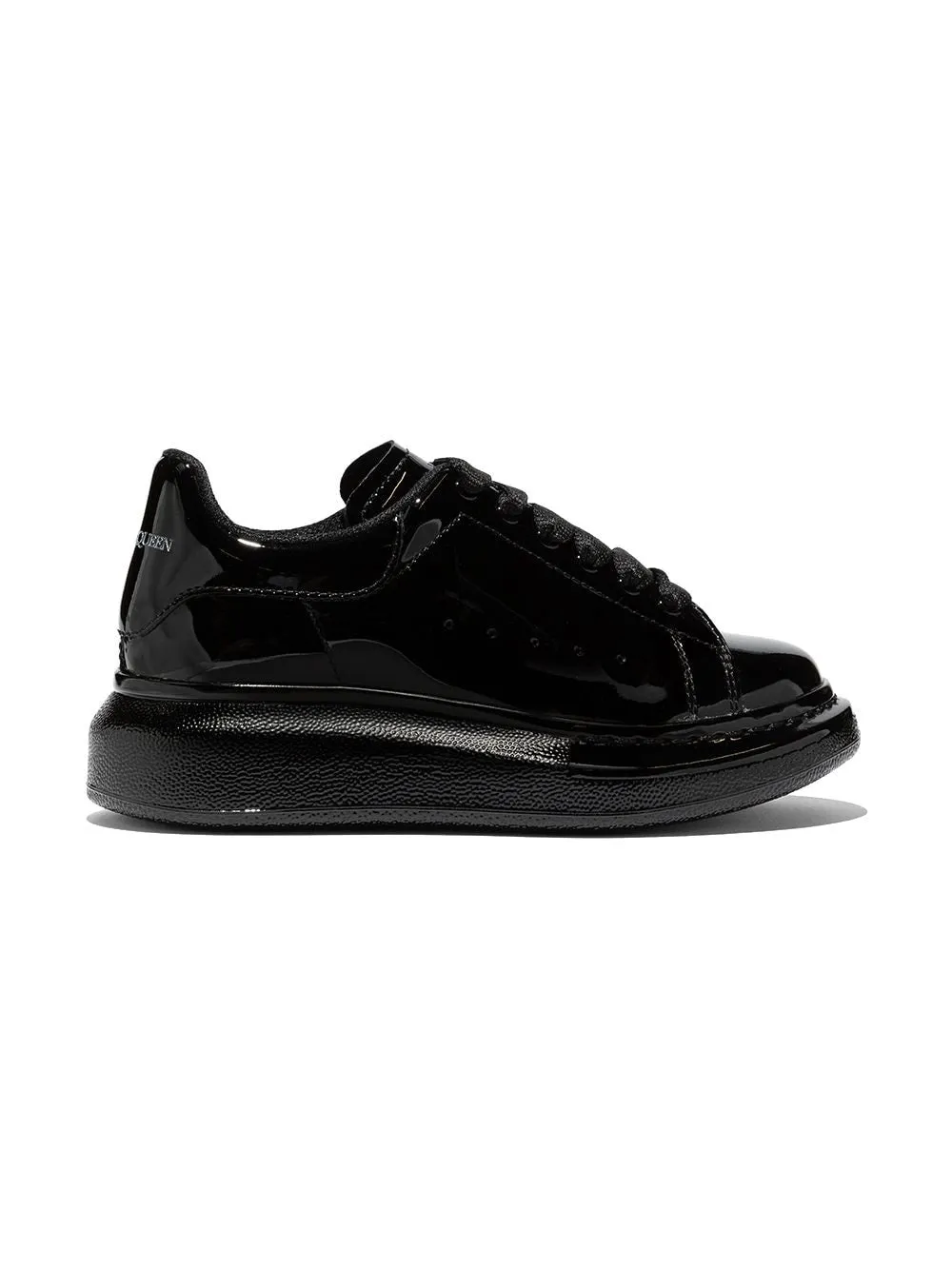 ALEXANDER MCQUEEN KIDS Oversized Sole Sneakers Gloss Black