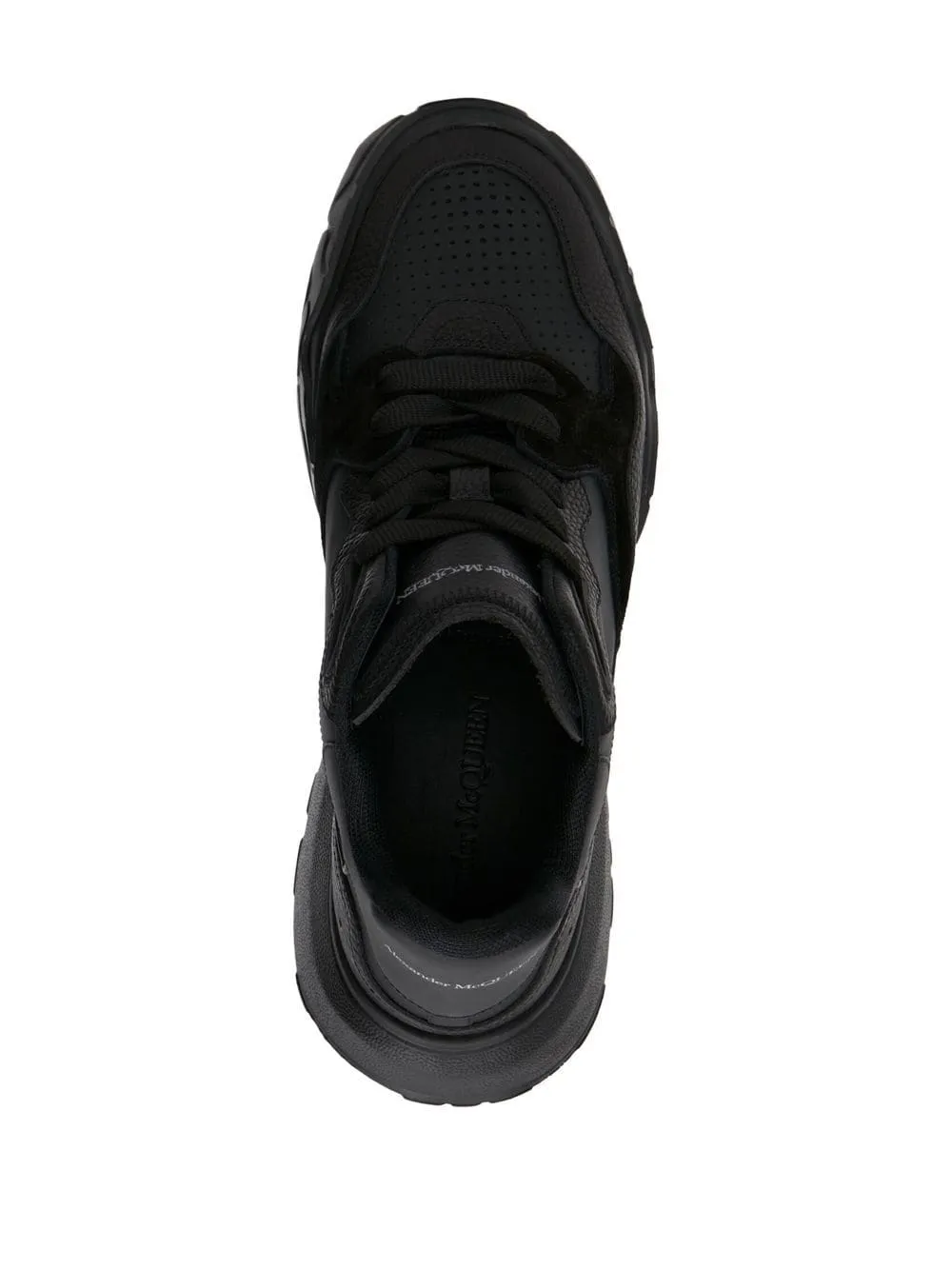 ALEXANDER MCQUEEN Leather Low-top Sneakers Black