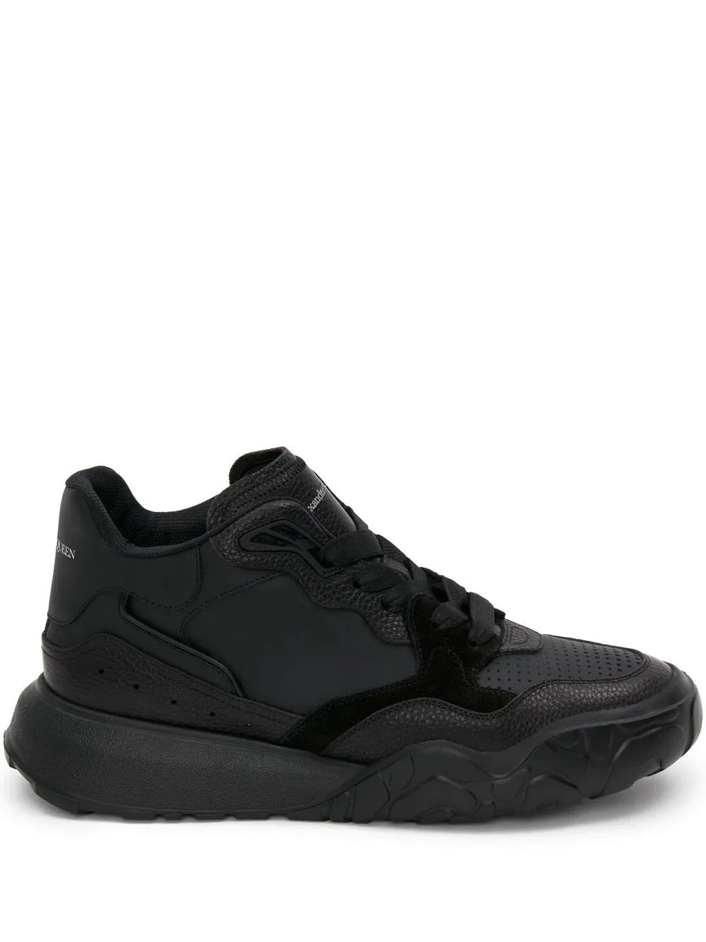 ALEXANDER MCQUEEN Leather Low-top Sneakers Black