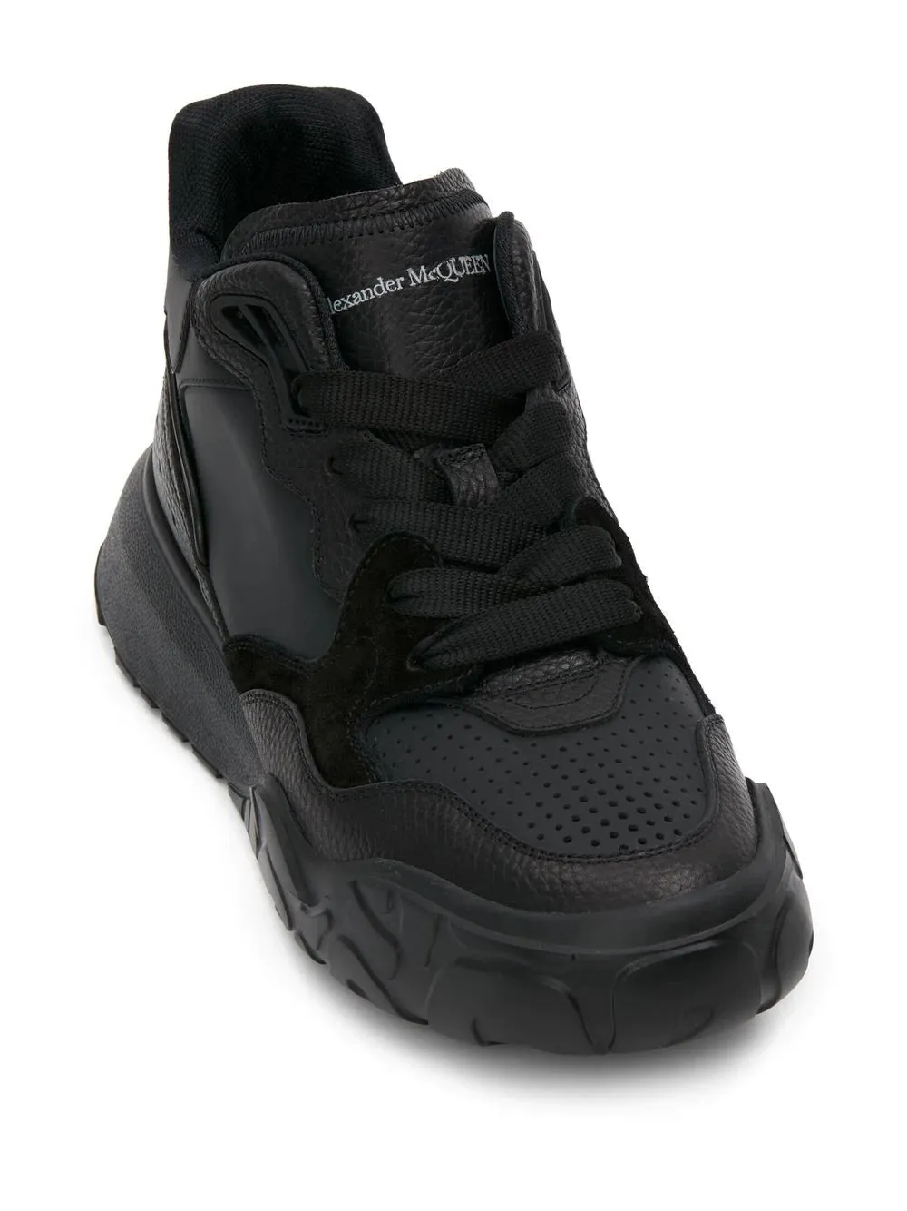 ALEXANDER MCQUEEN Leather Low-top Sneakers Black