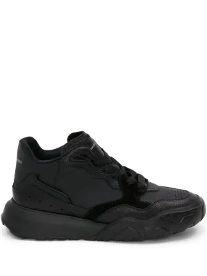 ALEXANDER MCQUEEN Leather Low-top Sneakers Black