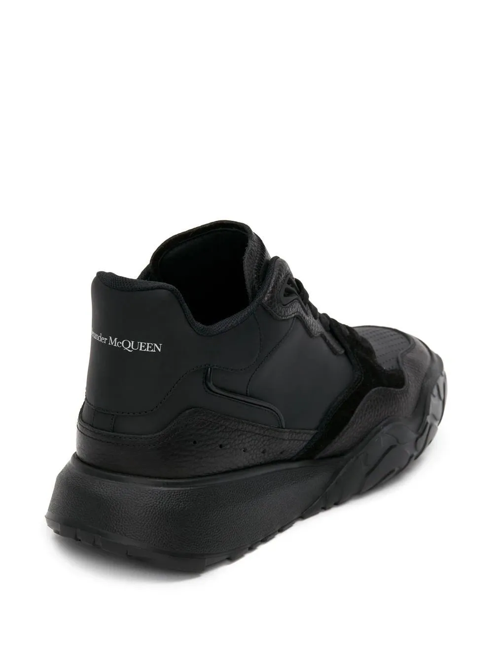 ALEXANDER MCQUEEN Leather Low-top Sneakers Black