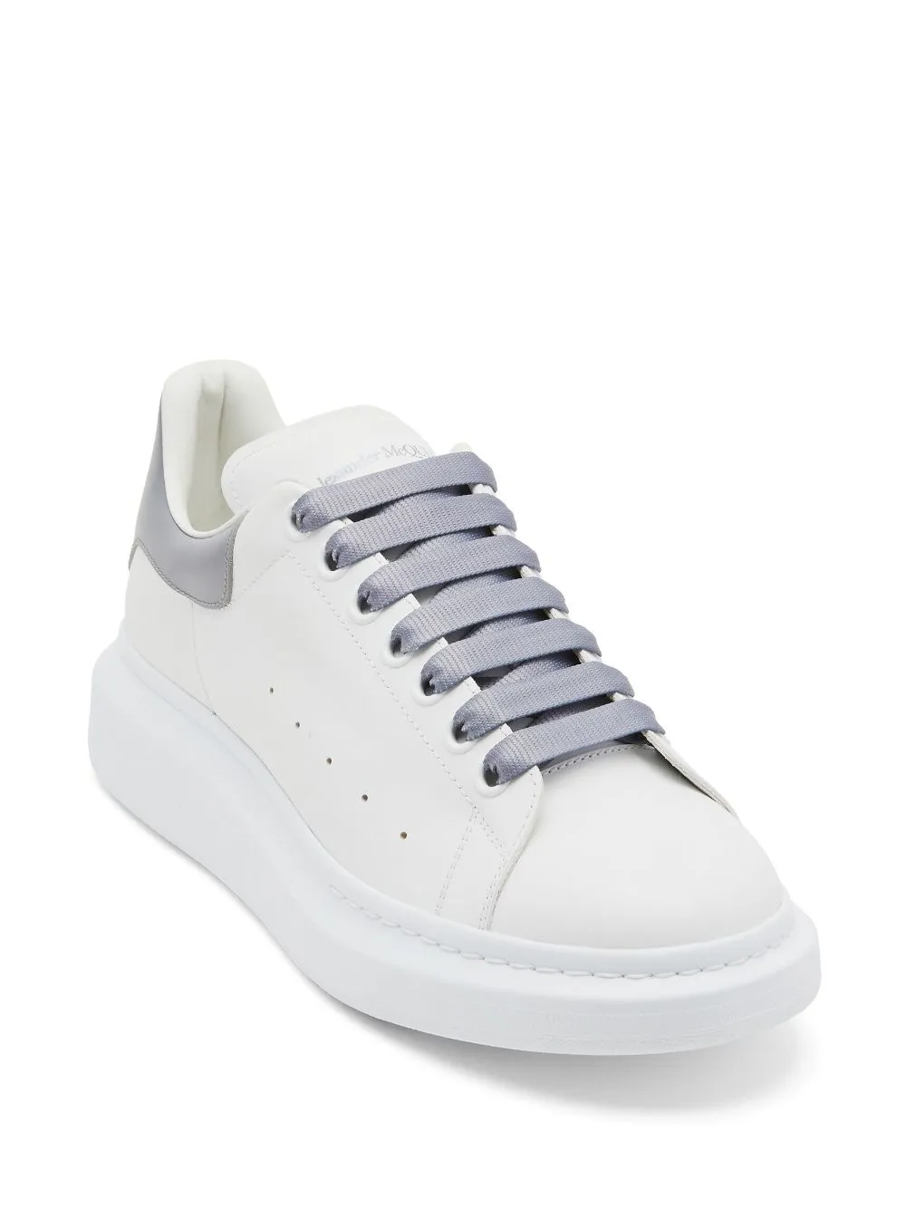 ALEXANDER MCQUEEN Oversized Colour-Block Panelled Sneakers White Grey