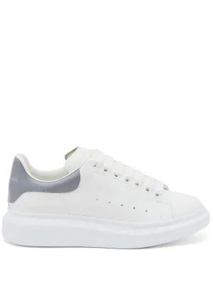 ALEXANDER MCQUEEN Oversized Colour-Block Panelled Sneakers White Grey