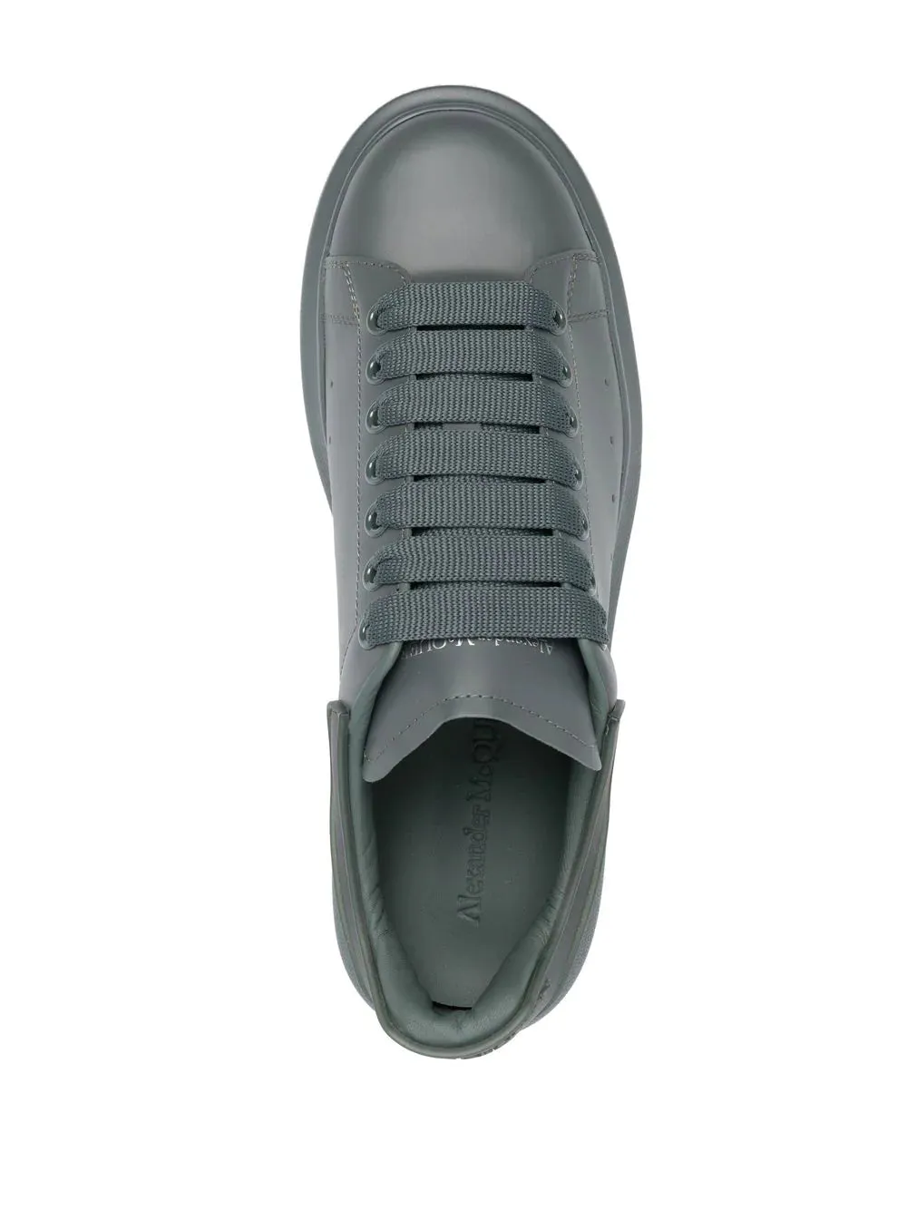 ALEXANDER MCQUEEN Oversized Lace-up Sneakers Grey Green
