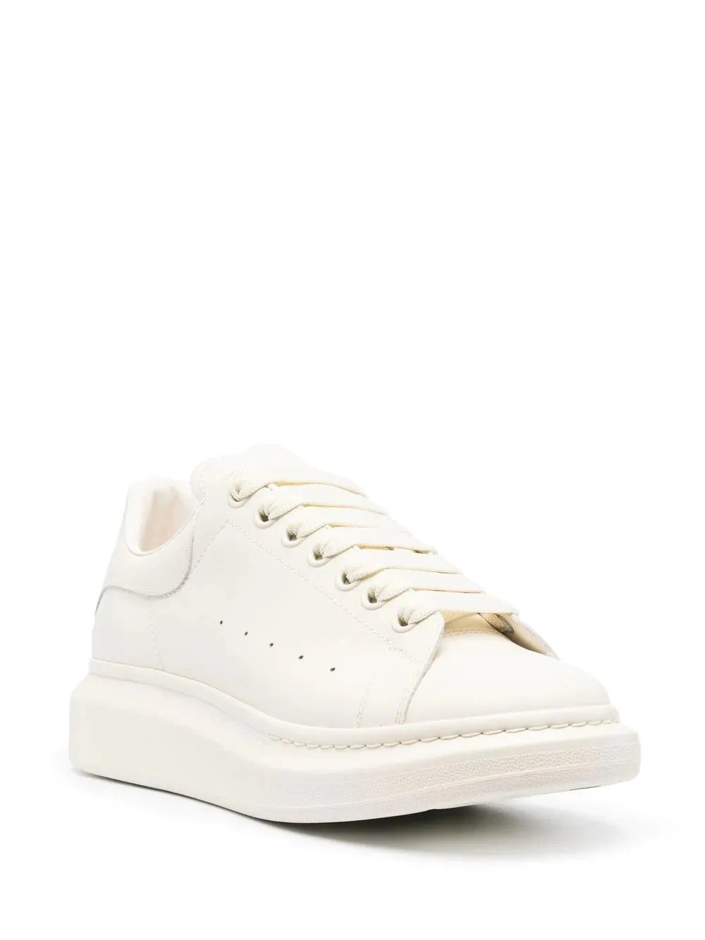 Alexander McQueen Oversized Low-Top Sneakers Vanilla