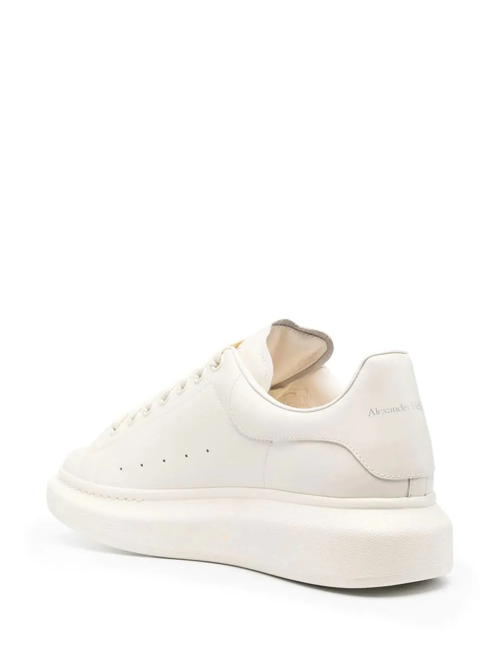 Alexander McQueen Oversized Low-Top Sneakers Vanilla