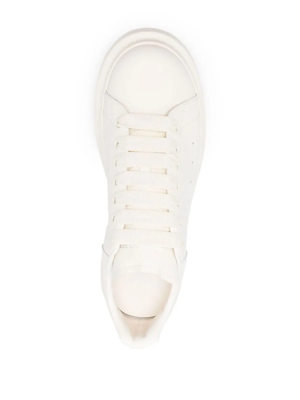 Alexander McQueen Oversized Low-Top Sneakers Vanilla