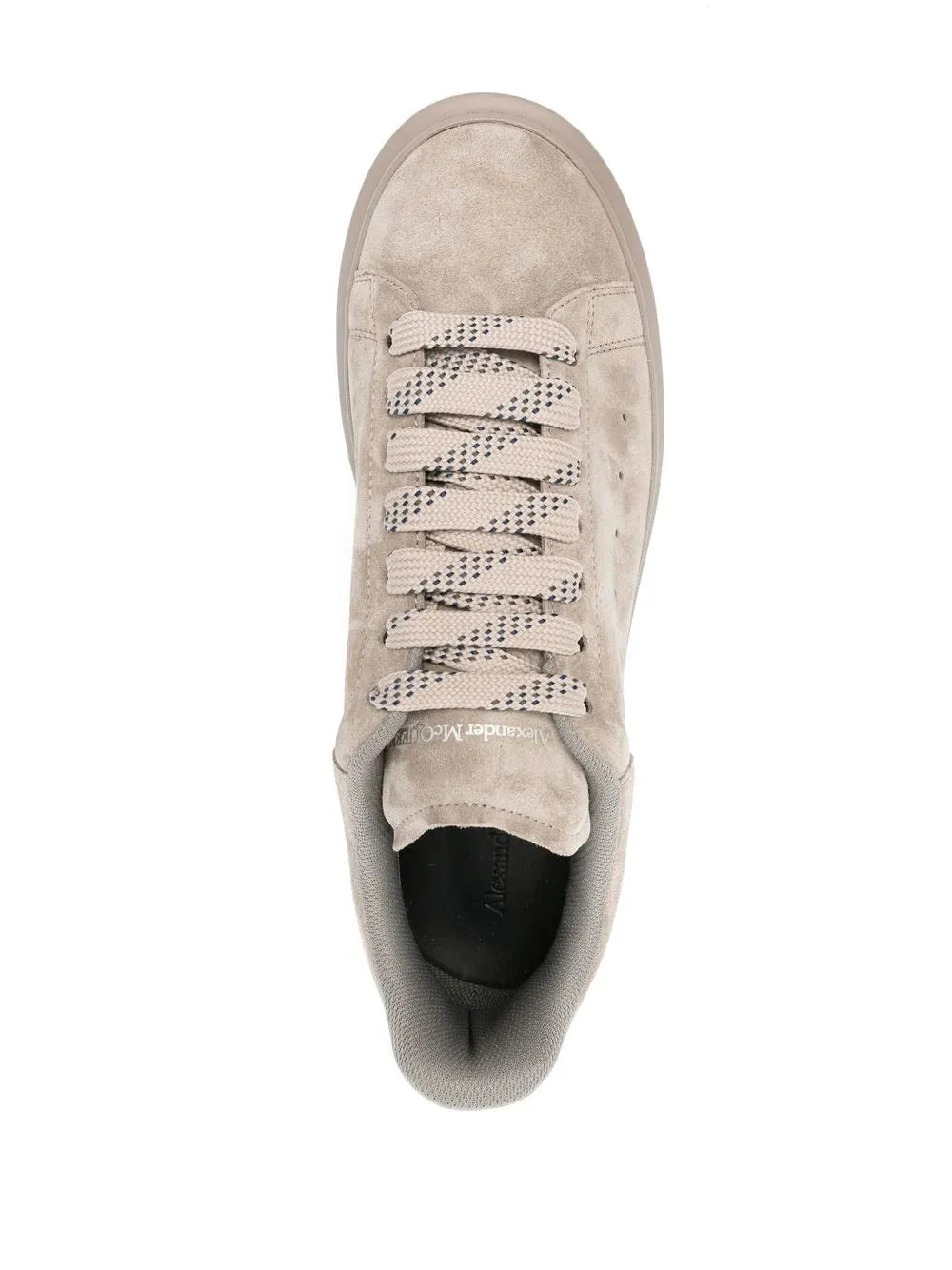ALEXANDER MCQUEEN Oversized Suede Sneakers Stone