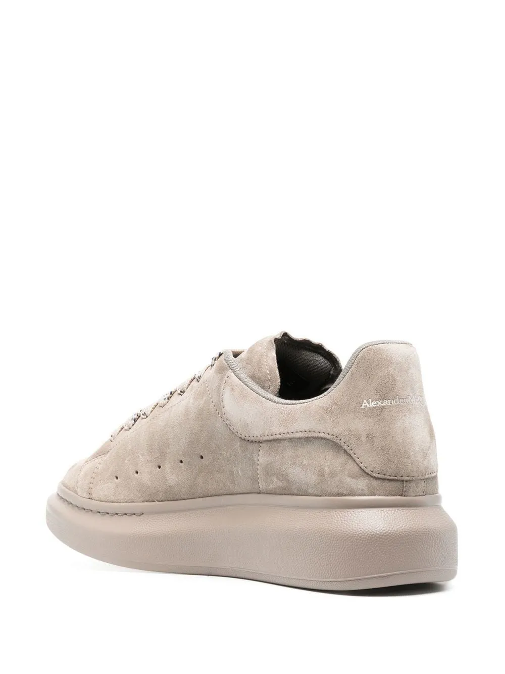 ALEXANDER MCQUEEN Oversized Suede Sneakers Stone