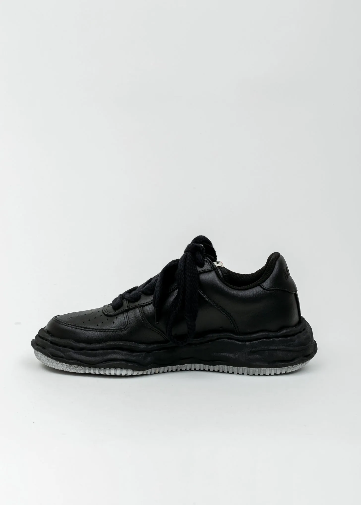 All Black Original Sole Leather Sneaker (WAYNE LOW)
