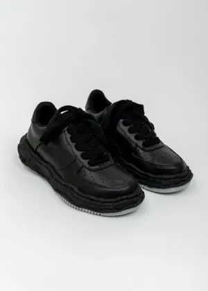 All Black Original Sole Leather Sneaker (WAYNE LOW)