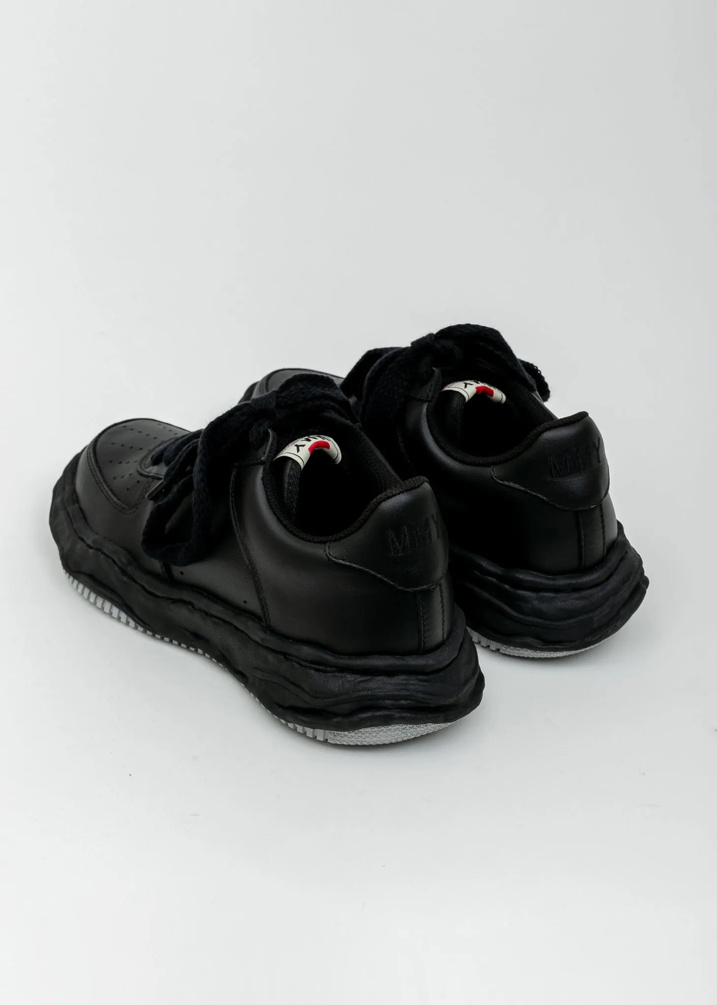 All Black Original Sole Leather Sneaker (WAYNE LOW)