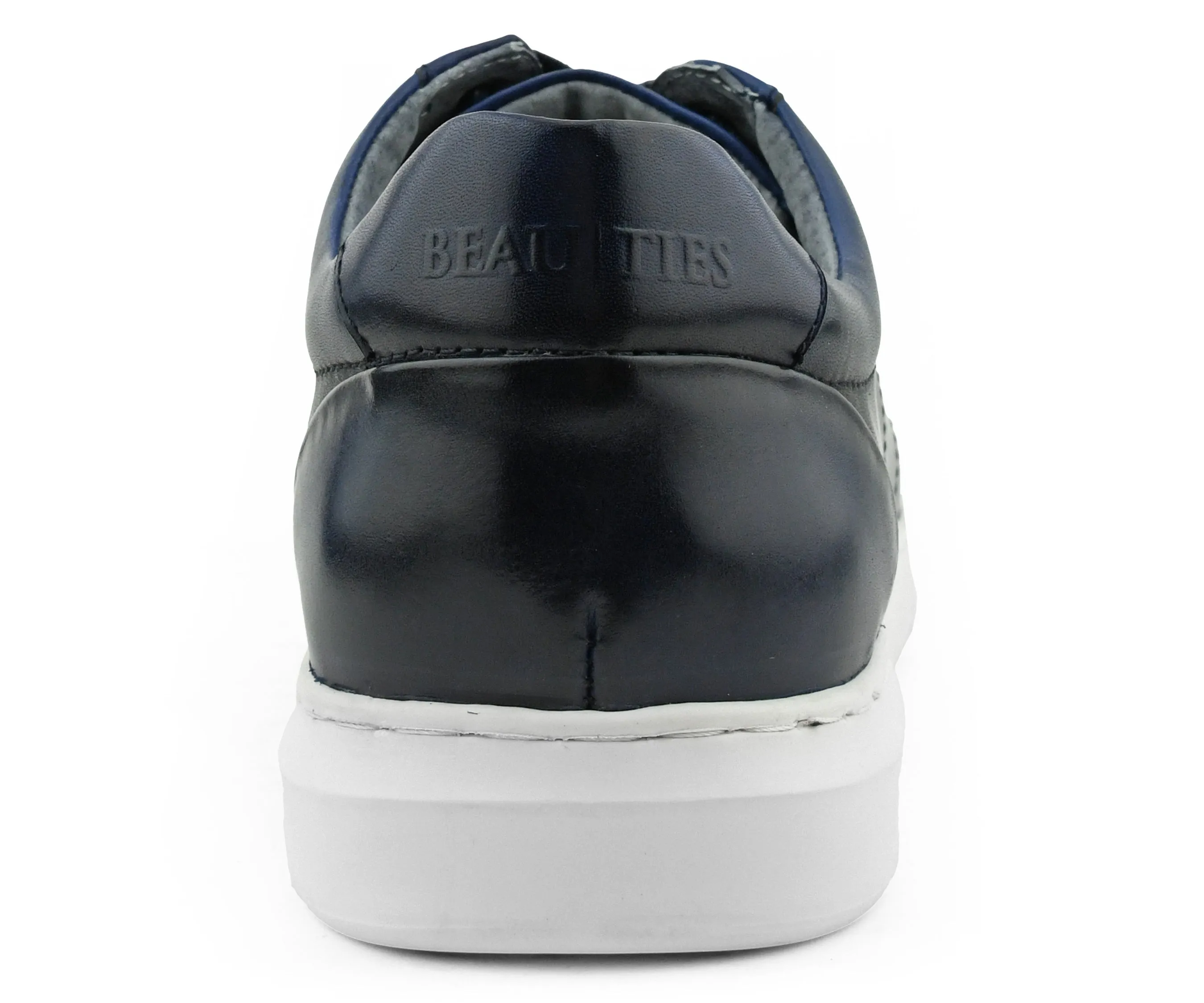 Anchor Blue Leather Sneaker