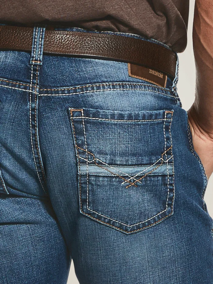 Ariat 10032321 Mens M7 Rocker Stretch Nassau Stackable Straight Leg Jean Summit Denim