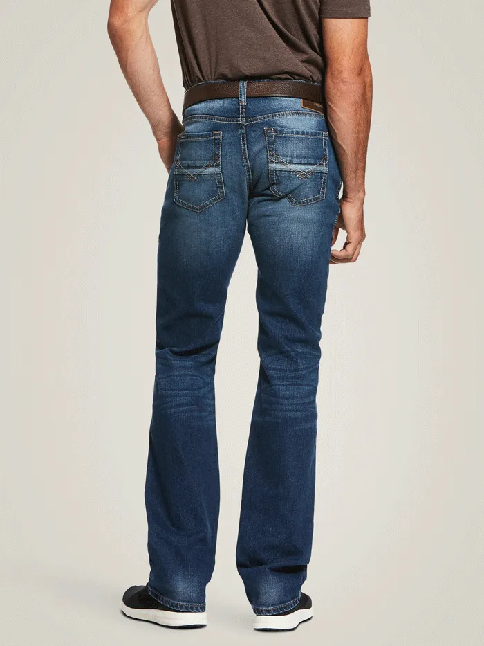 Ariat 10032321 Mens M7 Rocker Stretch Nassau Stackable Straight Leg Jean Summit Denim