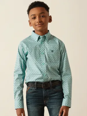 Ariat 10054785 Kids Canyon Classic Fit Shirt Mint