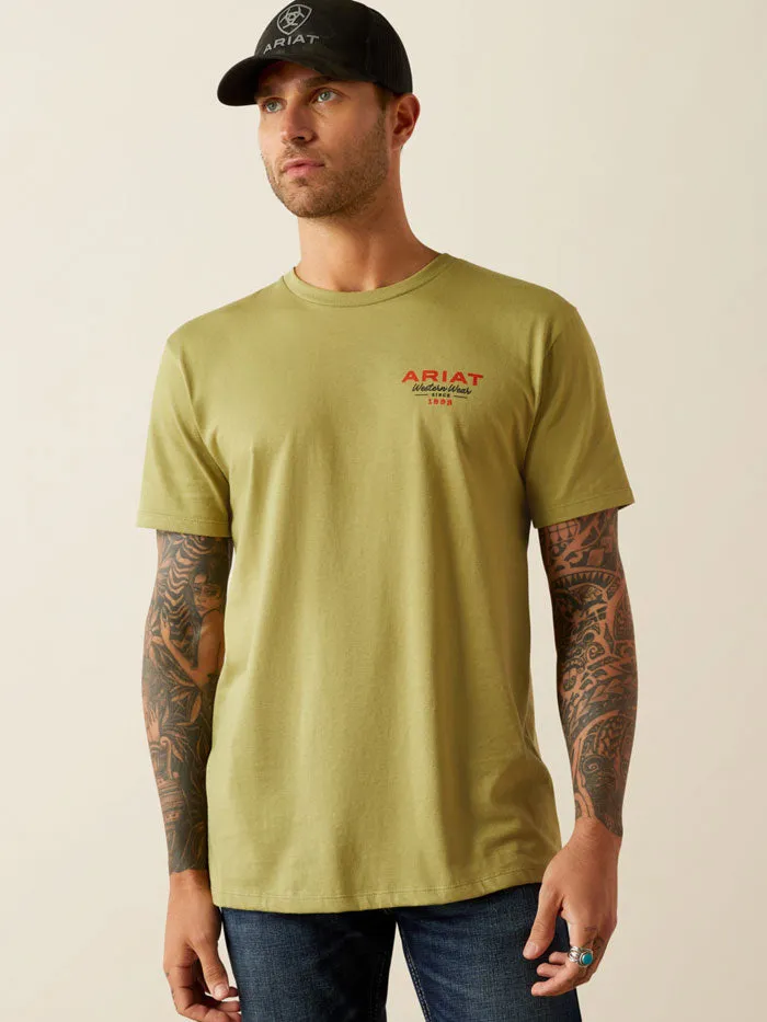 Ariat 10054836 Mens Full Circle T-Shirt Tent Green