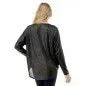 Ariella V Neck 3/4 Sleeve Dolman Zipper Top