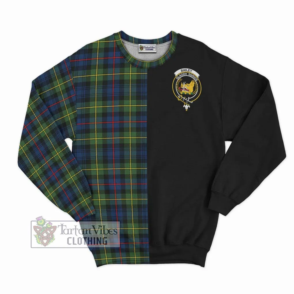 Bailey Modern Tartan Sweatshirt with Family Crest and Half Of Me Style