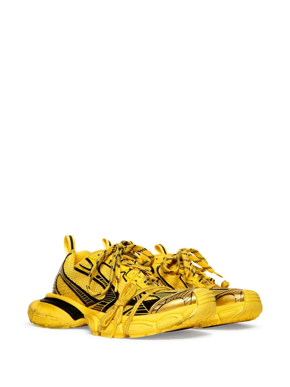 BALENCIAGA MEN 3XL Chunky Mesh Sneakers Yellow
