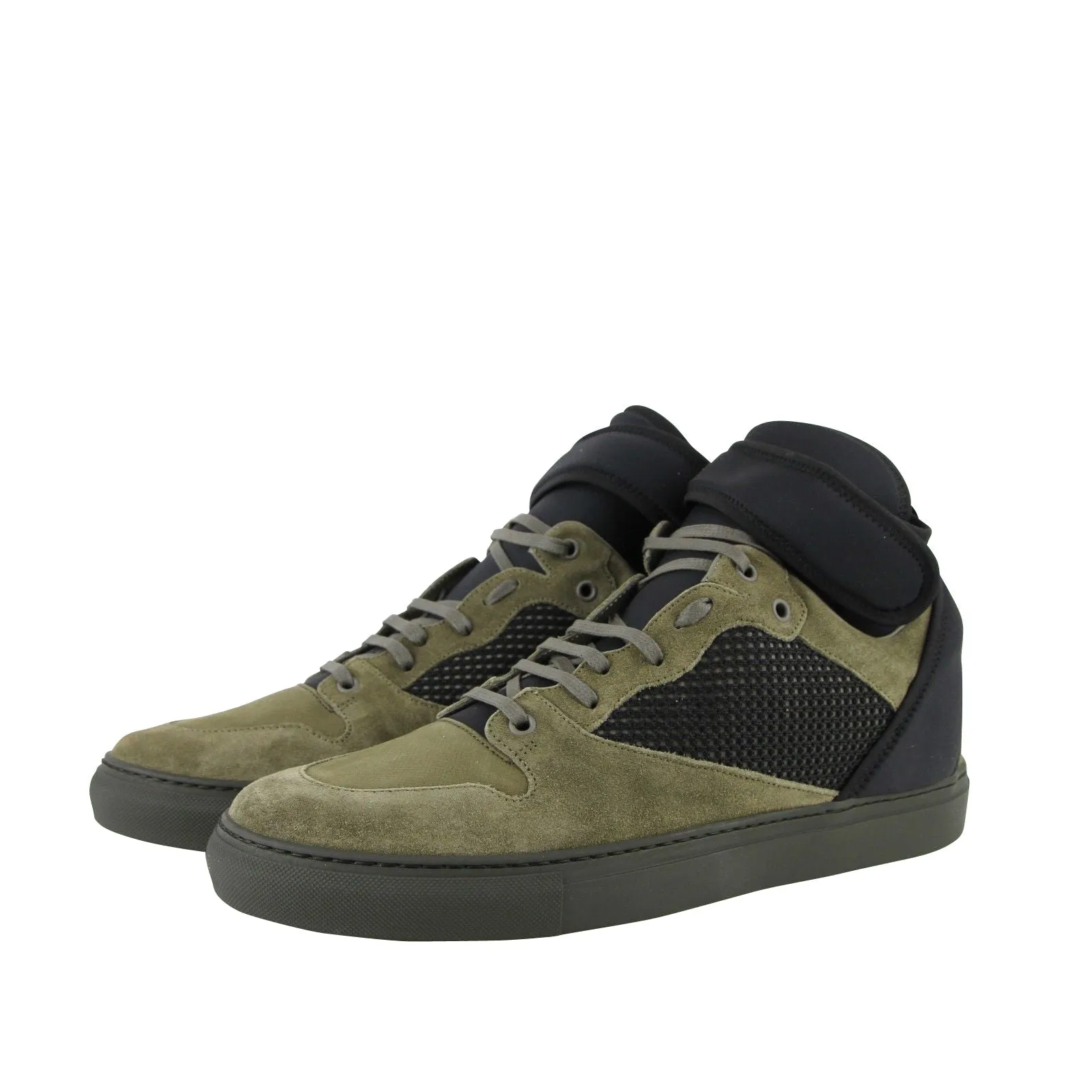 Balenciaga Men's High Top  /   Suede Leather Sneakers