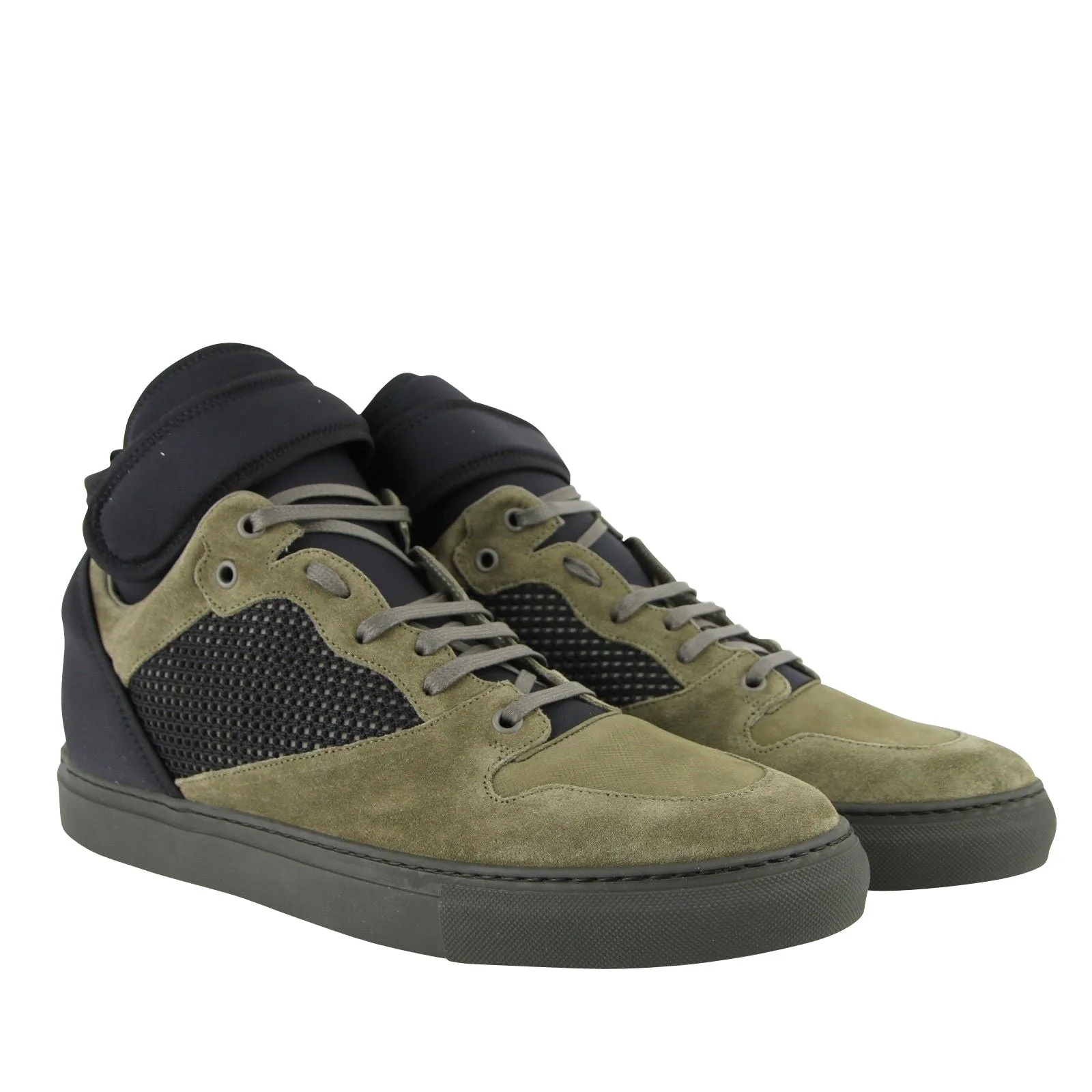 Balenciaga Men's High Top  /   Suede Leather Sneakers