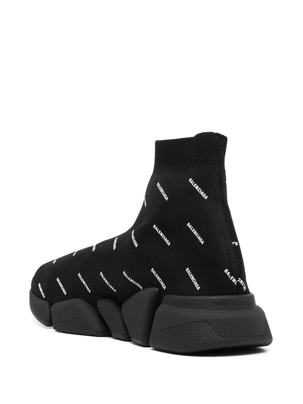 BALENCIAGA Speed 2.0 All Over Logo Sneakers Black