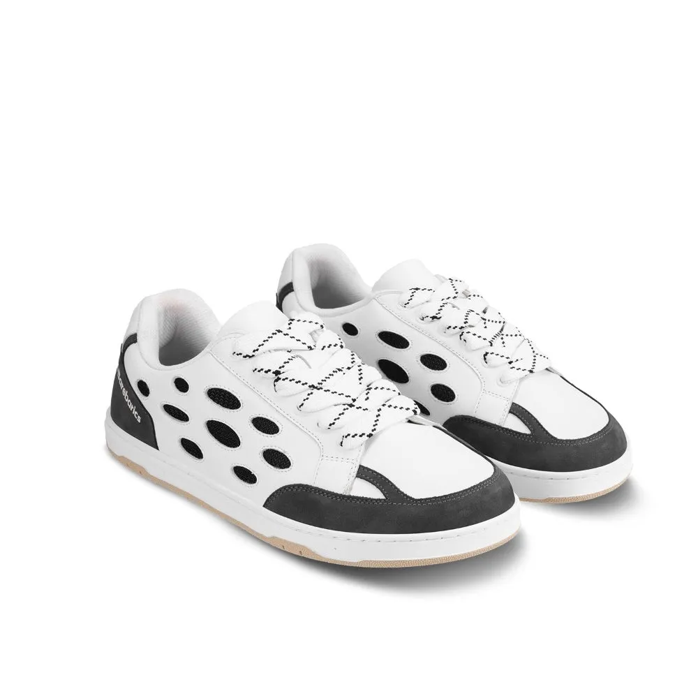 Barebarics Fusion Leather Sneaker - White & Charcoal 40 - Like New