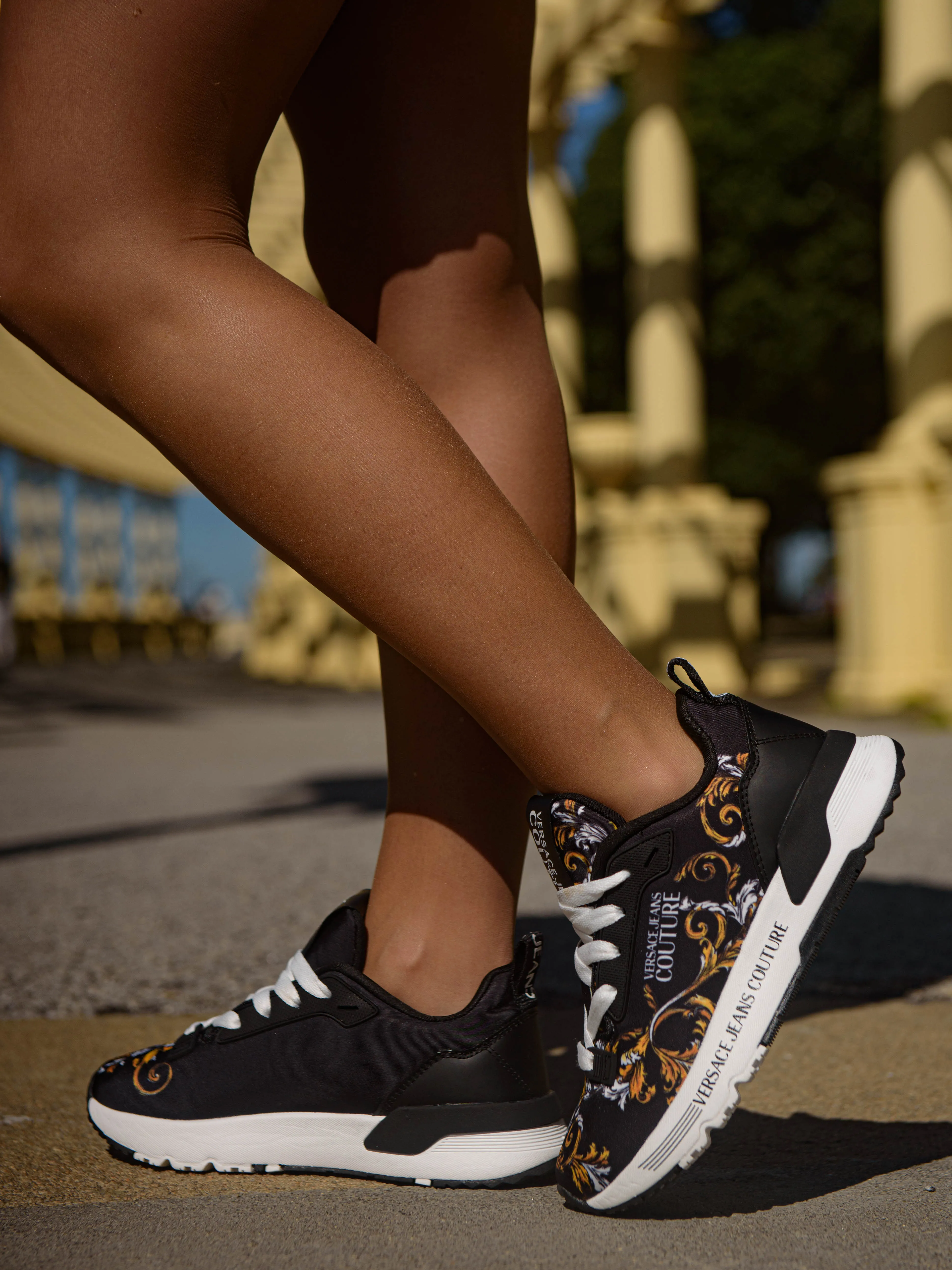 Barocco-print sneakers