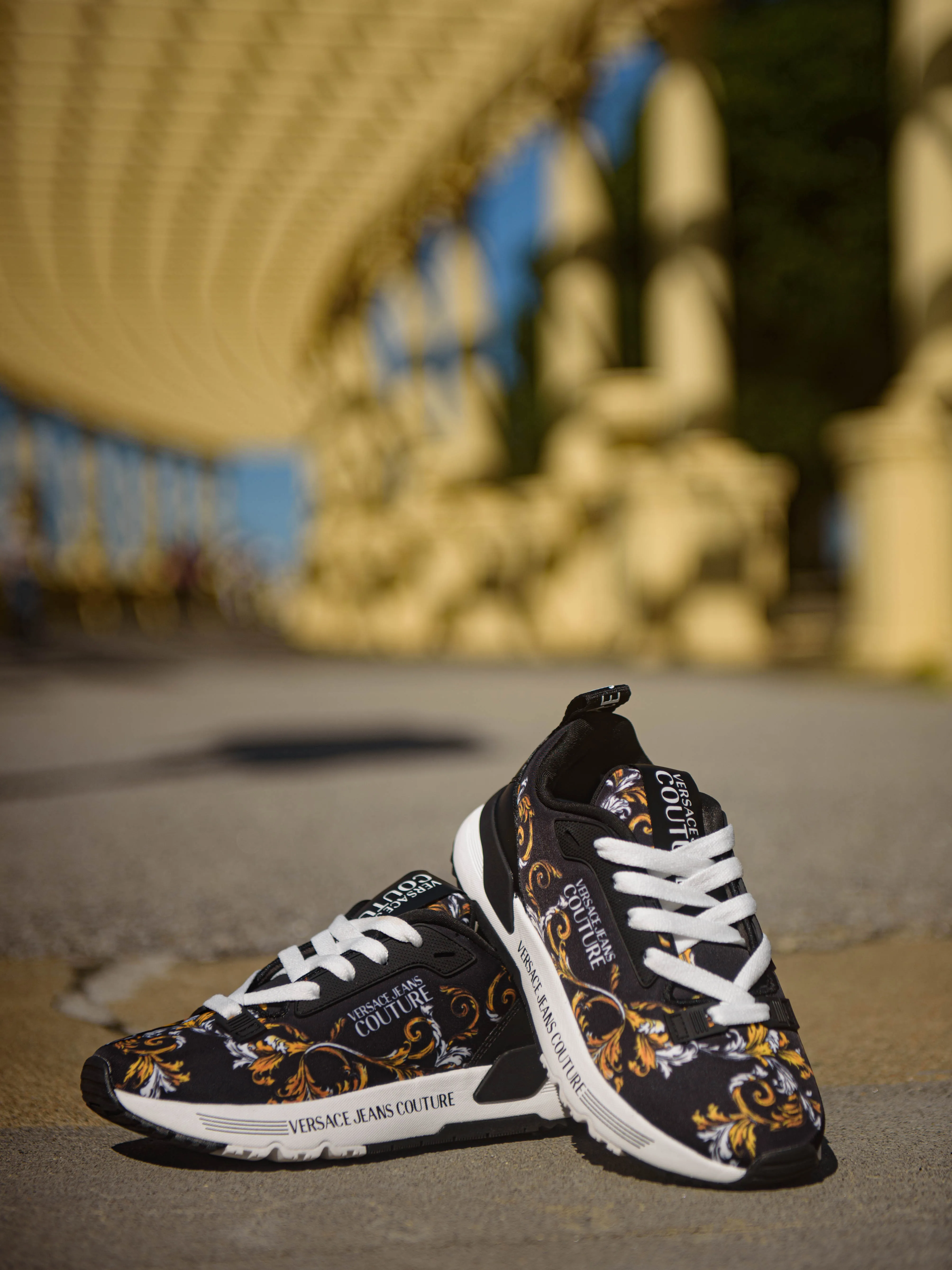 Barocco-print sneakers