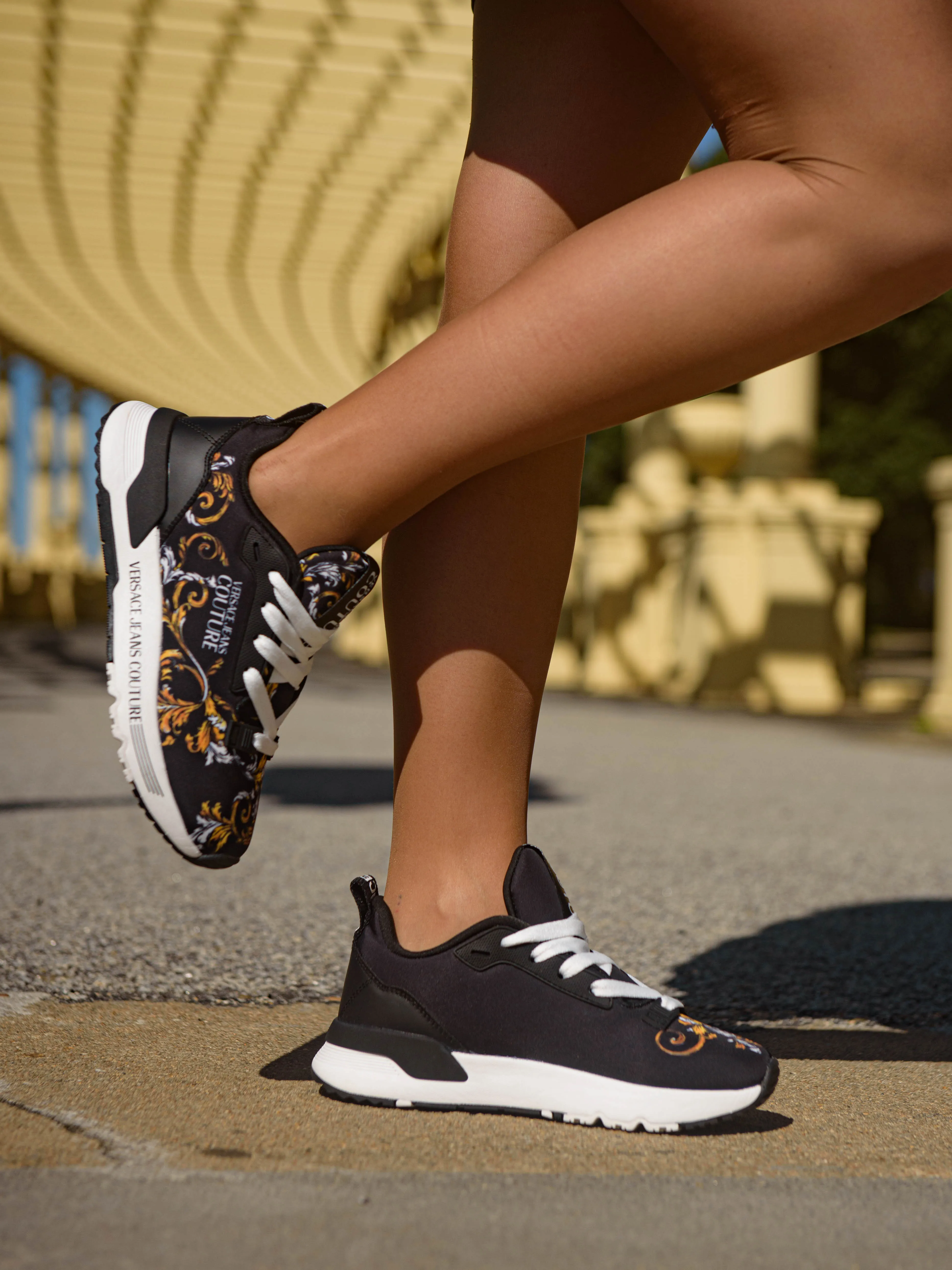 Barocco-print sneakers