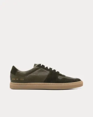 BBall Duo Slim Leather & Suede Forrest Green Low Top Sneakers